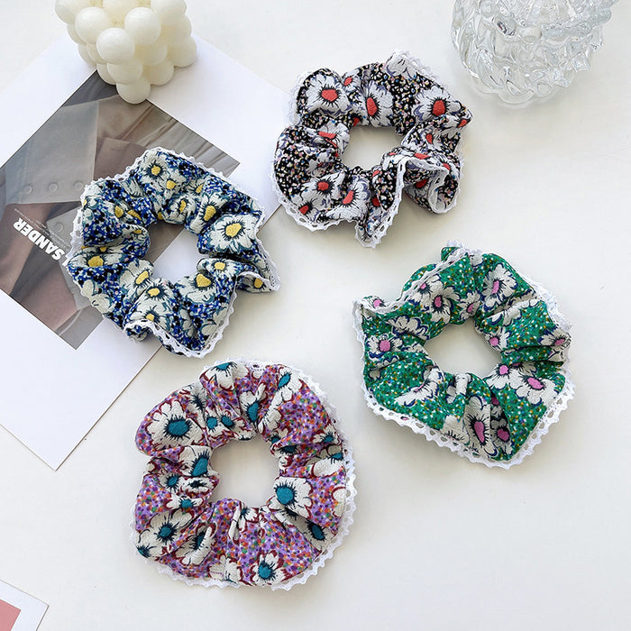 Wholesale broken flower girl sweet hair ring simple and fresh fairy MOQ≥2 JDC-HS-YYang005