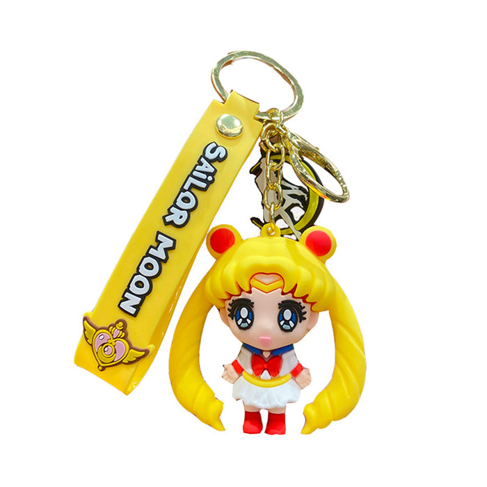 Wholesale Keychains For Backpacks Sailor Moon Cartoon Key Chain Couple Bag Ornament MOQ≥2 JDC-KC-YDao028