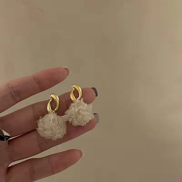 Wholesale Alloy Lamb Plush Earrings JDC-ES-HM009