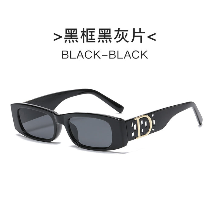 Wholesale Sunglasses PC Diamond Retro Small Frame Rice Nail Legs JDC-SG-YuX011