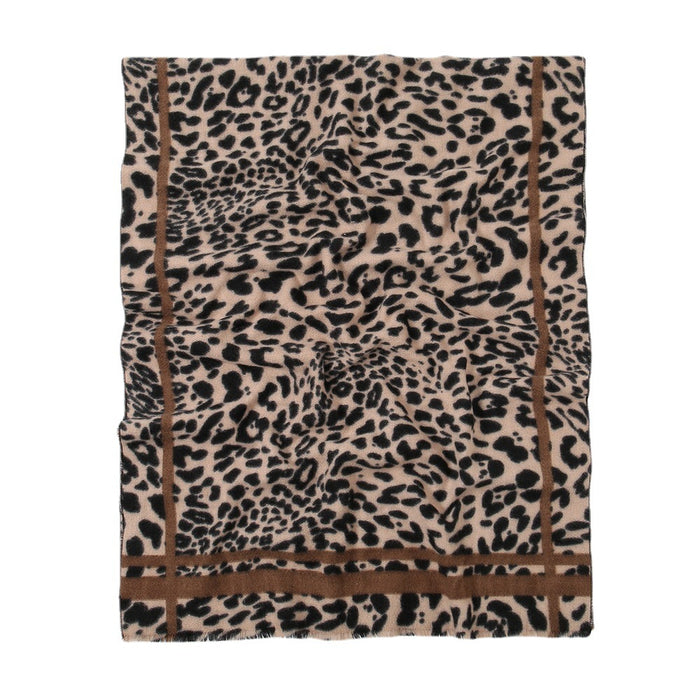 Wholesale Faux Cashmere Leopard Scarf Shawl JDC-SF-WenJ001