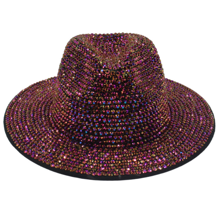 Wholesale Rhinestone Cotton Jazz Hat JDC-FH-HanDi006