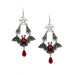 Jewelry WholesaleWholesale bat red drip oil pentagram alloy earrings JDC-ES-YYFF005 Earrings 燕羽飞飞 %variant_option1% %variant_option2% %variant_option3%  Factory Price JoyasDeChina Joyas De China