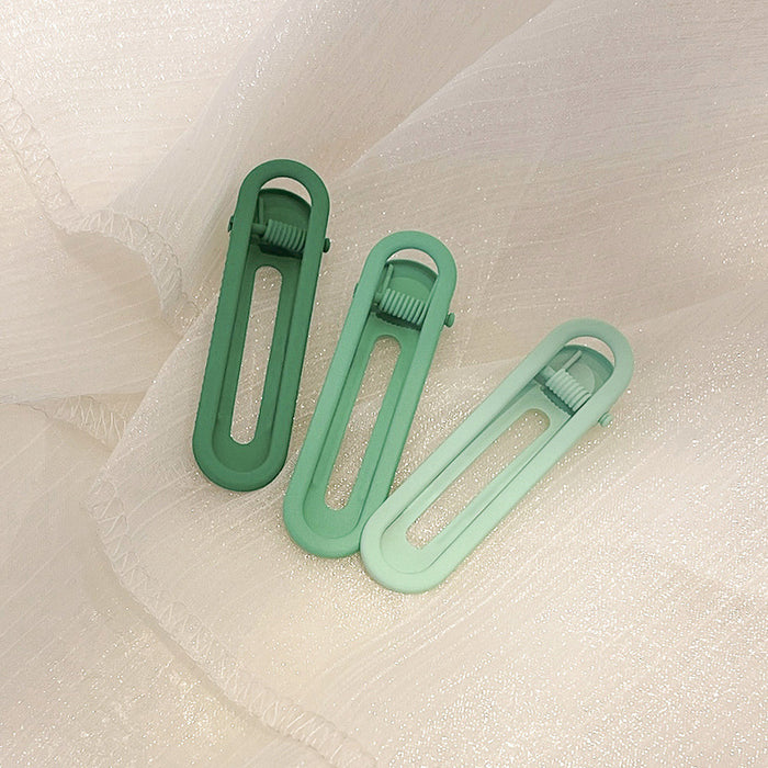 Wholesale hairpin plastic alloy candy color duckbill clip MOQ≥2 JDC-HC-SD002