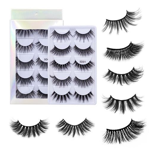 Jewelry WholesaleWholesale Imitation Mink Hair 5D Natural Thick False Eyelashes 5 Pairs Pack JDC-EY-MYan003 eyelashes 魅颜 %variant_option1% %variant_option2% %variant_option3%  Factory Price JoyasDeChina Joyas De China