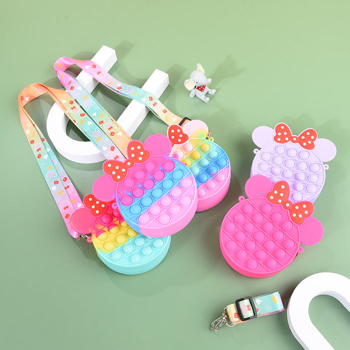 Jewelry WholesaleWholesale silicone kids cute bow cross-body bag JDC-SD-Ruox004 Shoulder Bags 超级 %variant_option1% %variant_option2% %variant_option3%  Factory Price JoyasDeChina Joyas De China