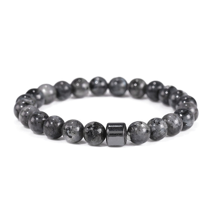 Wholesale Magnetic Black Gallstone Single Bead Bracelet JDC-BT-JiuL004