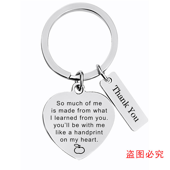 Wholesale Keychain Metal Teacher's Day Graduation Gift JDC-KC-GangGu045