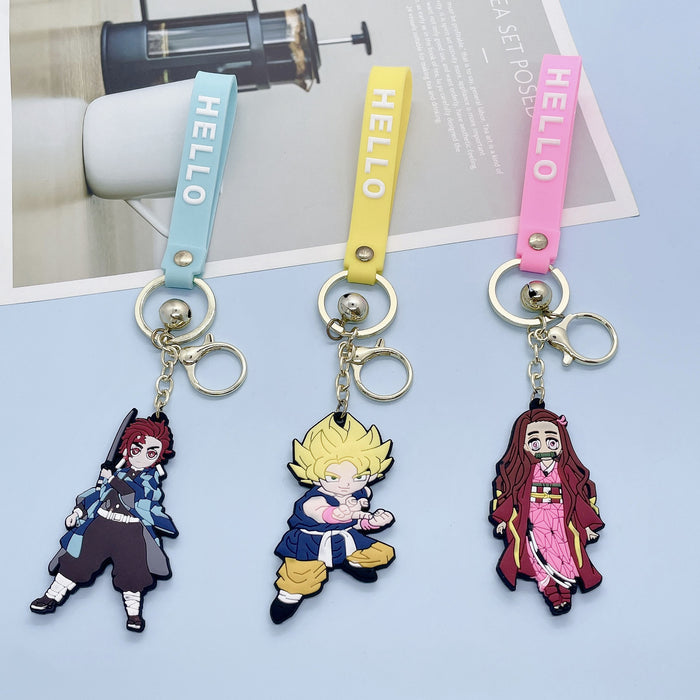 Wholesale Cartoon Keychain Cute Nezuko Cute PVC (M) MOQ≥10 JDC-KC-JuShu014