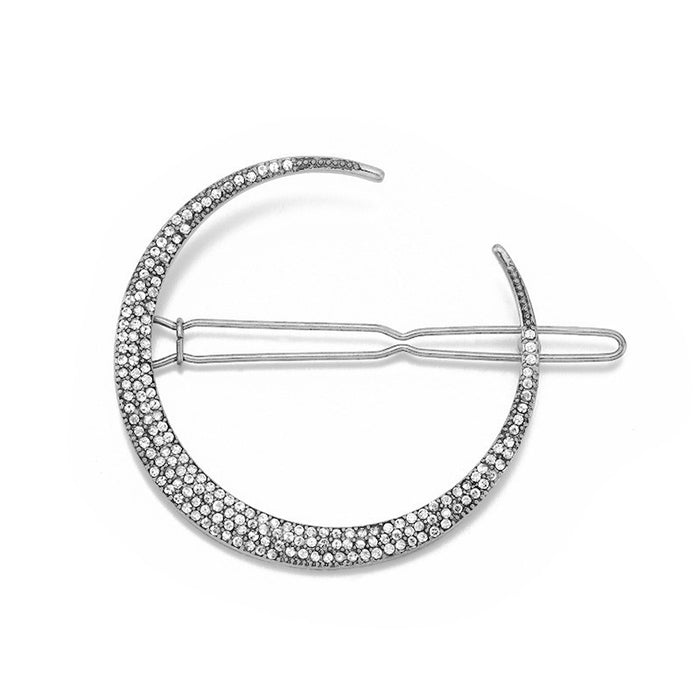 Wholesale Retro Geometric Diamond Moon Snowflake Hair Clip Set JDC-HC-Huil003