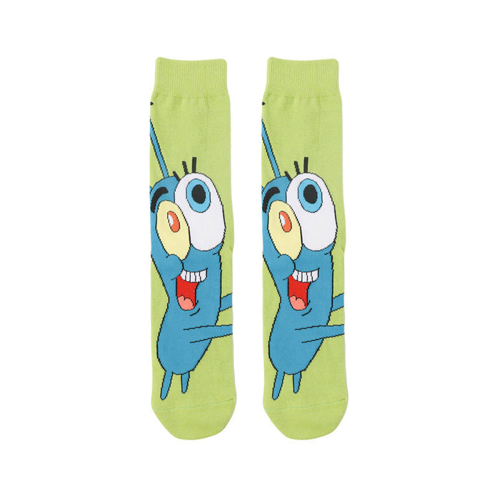 Wholesale Sock 70% Cotton Mid Tube Cartoon Cute Antibacterial Sweat Absorb (M) JDC-SK-HuiHe032