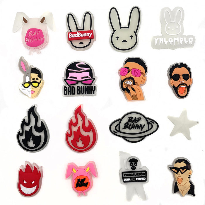 Wholesale Croc Charms Random 10pcs Cartoon Cute PVC DIY Accessories(M) JDC-CCS-WanX046