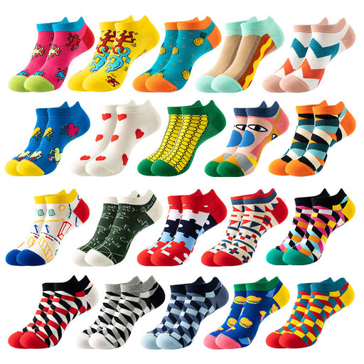 Jewelry WholesaleWholesale socks shallow mouth cotton socks trendy breathable MOQ≥2 JDC-SK-XinXi001 Sock 昕夕 %variant_option1% %variant_option2% %variant_option3%  Factory Price JoyasDeChina Joyas De China