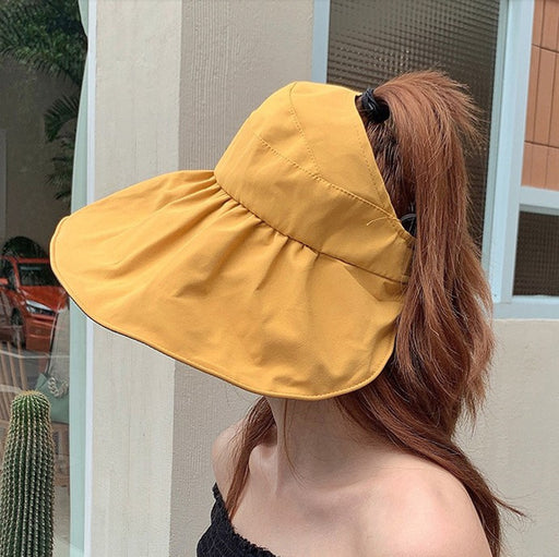 Jewelry WholesaleWholesale sun hat cover face UV protection big brim hat JDC-FH-Weilan007 Fashionhat 微蓝 %variant_option1% %variant_option2% %variant_option3%  Factory Price JoyasDeChina Joyas De China