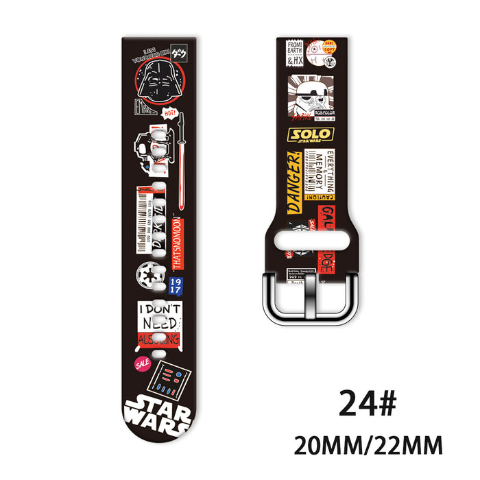 Wholesale Printed Tpu Watch Strap Wrist Strap JDC-WD-NuoQi051