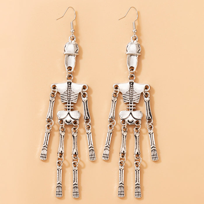 Wholesale Earrings Alloy Halloween Skull People Earrings JDC-ES-MOM020