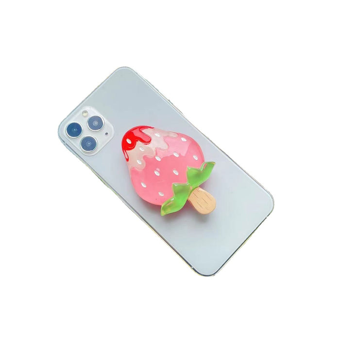 Wholesale Grips Acrylic Shaped Cartoon Fruit Airbag Bracket Telescopic MOQ≥2 JDC-PS-WeiJiu017