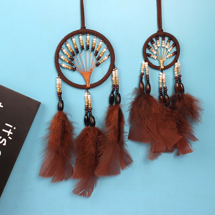 Wholesale Creative Handmade Dreamcatcher Tree of Life Pendant Exquisite Gifts MOQ≥2 JDC-DC-YXuan012