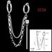 Jewelry WholesaleWholesale hip hop chain stainless steel fashion punk sweet cool wind Earrings JDC-ES-RXSFL008 Earrings 尚芙乐 %variant_option1% %variant_option2% %variant_option3%  Factory Price JoyasDeChina Joyas De China