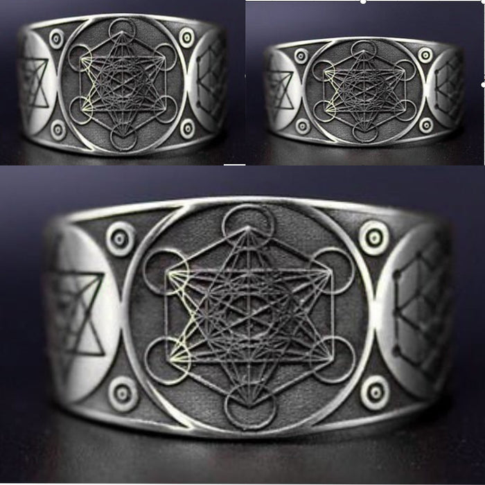 Jewelry WholesaleWholesale Vintage Six Pointed Star Alloy Men’s Rings MOQ≥2 JDC-RS-ZiB022 Rings 资比 %variant_option1% %variant_option2% %variant_option3%  Factory Price JoyasDeChina Joyas De China