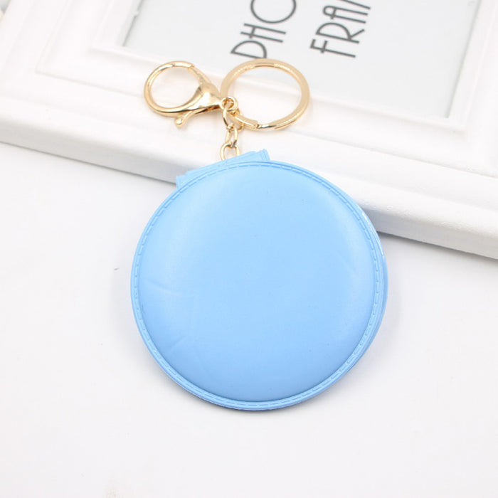 Jewelry WholesaleWholesale 10 colors double sided small mirror keychain JDC-KC-Zuge054 Keychains 祖格 %variant_option1% %variant_option2% %variant_option3%  Factory Price JoyasDeChina Joyas De China