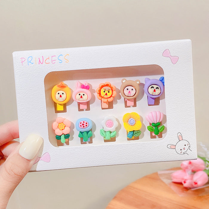 Wholesale cute little hair clips 10 children hairpins JDC-HC-i393