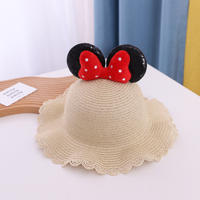 Jewelry WholesaleWholesale thin children's sunshade hat sunscreen Princess Beach Hat JDC-FH-Andie002 Fashionhat 暗蝶 %variant_option1% %variant_option2% %variant_option3%  Factory Price JoyasDeChina Joyas De China