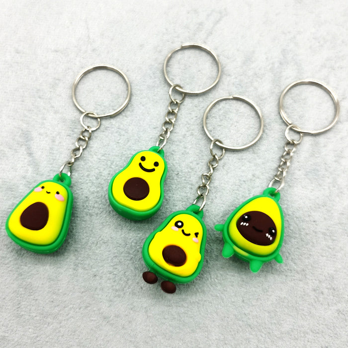 Jewelry WholesaleWholesale Cartoon Avocado Fruit Keychain MOQ≥2 JDC-KC-QiShi013 Keychains 奇释 %variant_option1% %variant_option2% %variant_option3%  Factory Price JoyasDeChina Joyas De China