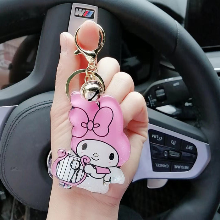 Wholesale cartoon quicksand oil bag keychain delicate tpu soft glue (M) JDC-KC-JFang005