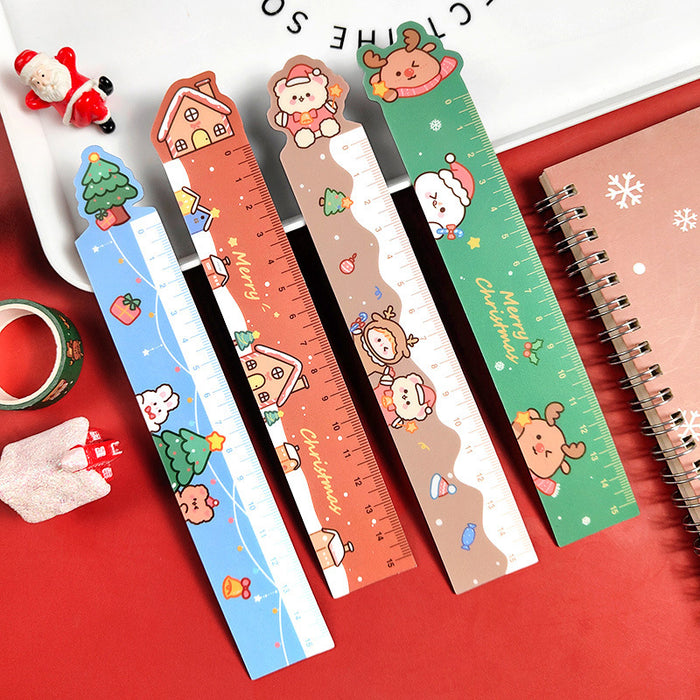 Wholesale Ruler Magnet Cartoon Magnetic Ruler Christmas MOQ≥2 JDC-RR-dichen003