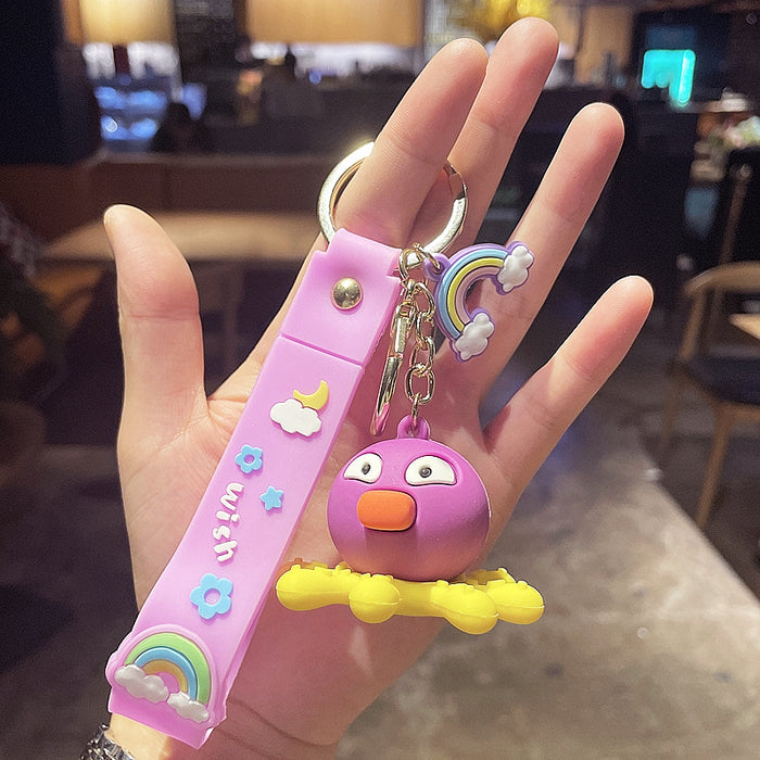 Wholesale cartoon creative ocean series silicone cartoon doll keychain JDC-KC-YuXin001