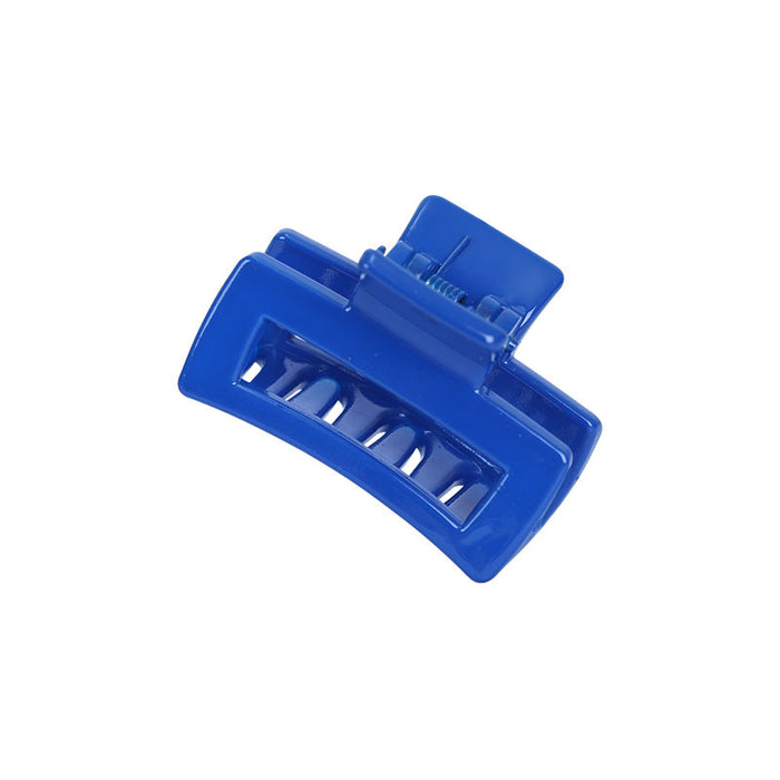 Wholesale Simple 4cm Color Frosted PC Material Square Hollow Grab Clip JDC-HC-Liuyi006