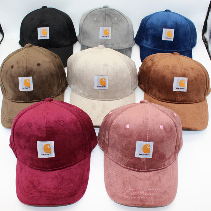 Wholesale Hat Polyester Velvet Short Brim Baseball Cap MOQ≥2 (F) JDC-FH-QCL002