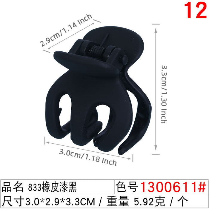 Wholesale Moon PC Material Black 2CM Small Grab Clip JDC-HC-Liuyi001