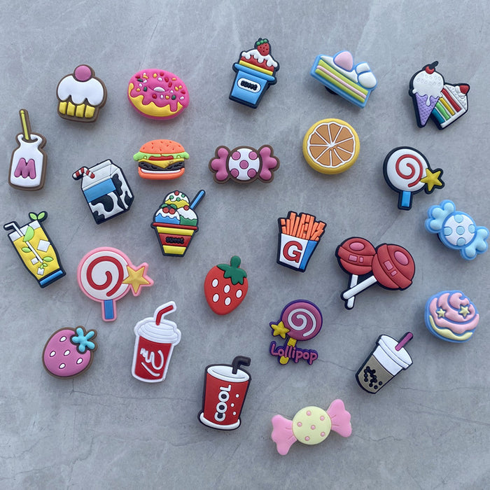 Wholesale Croc Charms Random 100pcs Cartoon Cute PVC DIY Accessories (M) JDC-CCS-YiiShang002