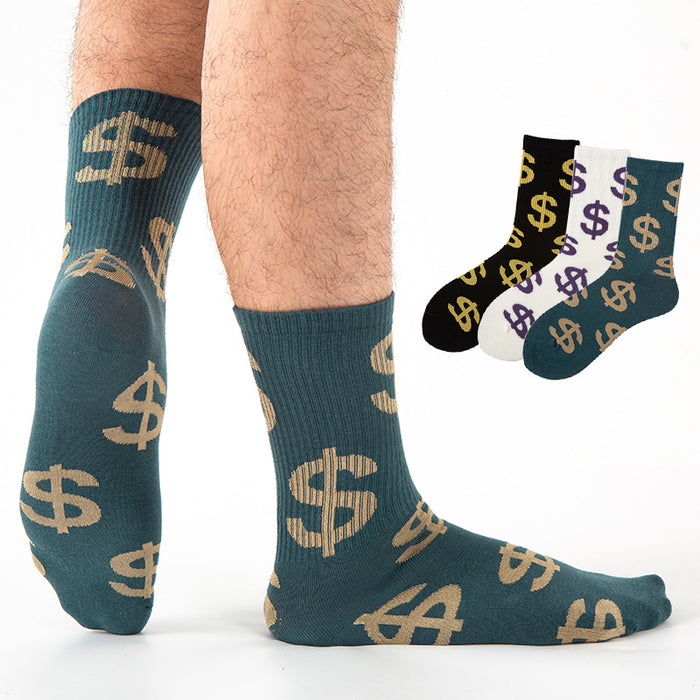 Wholesale Mid Tube Socks US Dollar European and American Street Skateboard Socks MOQ≥3 JDC-SK-CXing001