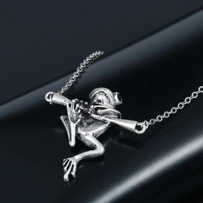 Wholesale Necklace Metal Simple Cute Frog Clavicle Chain JDC-NE-JiSha009