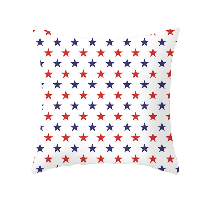 Wholesale 4th of July Independence Day Pillowcase Peach Skin Print MOQ≥2 JDC-PW-Jinze001