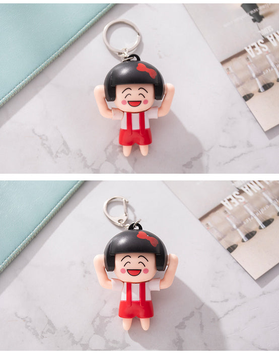 Jewelry WholesaleWholesale cartoon small balls will change face girl keychain JDC-KC-TengH001 Keychains 腾辉 %variant_option1% %variant_option2% %variant_option3%  Factory Price JoyasDeChina Joyas De China