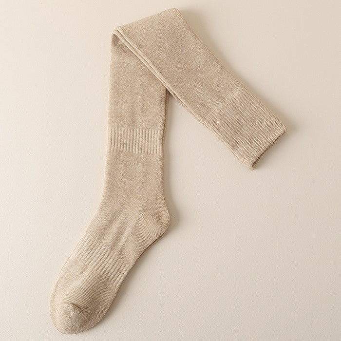 Wholesale Socks Polyester Thickened Warm Straight Over The Knee Long Socks JDC-SK-LiSheng002