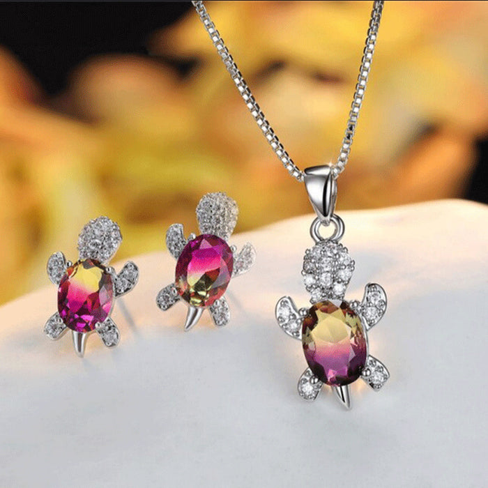 Jewelry WholesaleWholesale women turtle earring necklace set JDS-ES-JYS001 Earrings 静夜思 %variant_option1% %variant_option2% %variant_option3%  Factory Price JoyasDeChina Joyas De China