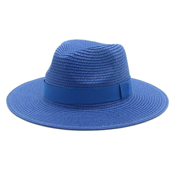 Jewelry WholesaleWholesale Black Belt Outdoor Beach Straw Hat JDC-FH-Guanchuan003 Fashionhat 冠川 %variant_option1% %variant_option2% %variant_option3%  Factory Price JoyasDeChina Joyas De China