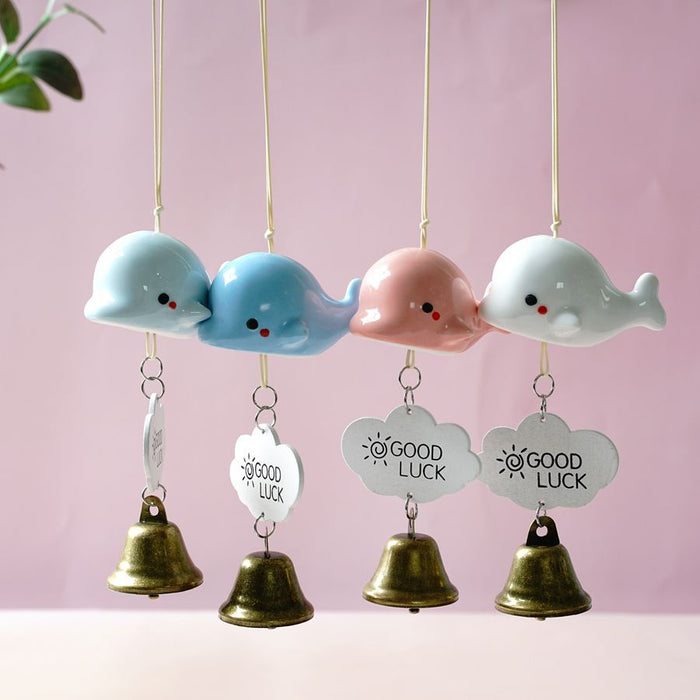 Wholesale ceramic wind chimes cute cartoon pastoral JDC-WC-YXiang002