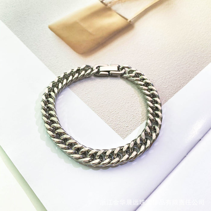 Wholesale Bracelet Alloy Hip Hop Cuban Bracelet JDC-BT-ChenY026