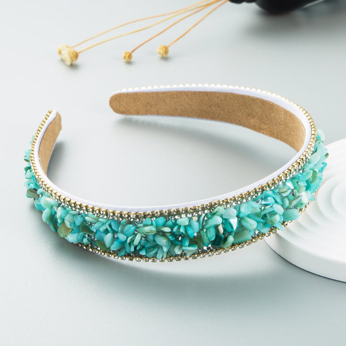 Jewelry WholesaleWholesale dazzling colorful stone headband JDC-HD-hemin014 Headband 和鸣 %variant_option1% %variant_option2% %variant_option3%  Factory Price JoyasDeChina Joyas De China