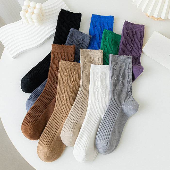 Wholesale Sock Cotton Sweat Absorbing Socks Hole Socks MOQ≥2 JDC-SK-CYu023