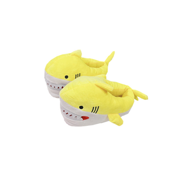 Wholesale Winter Cartoon Shark Head Plush Slippers JDC-SP-Dingy001