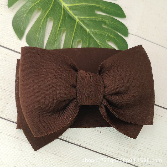 Wholesale baby soft and skin friendly space cotton bow sweatband MOQ≥10 JDC-HD-AMSR002