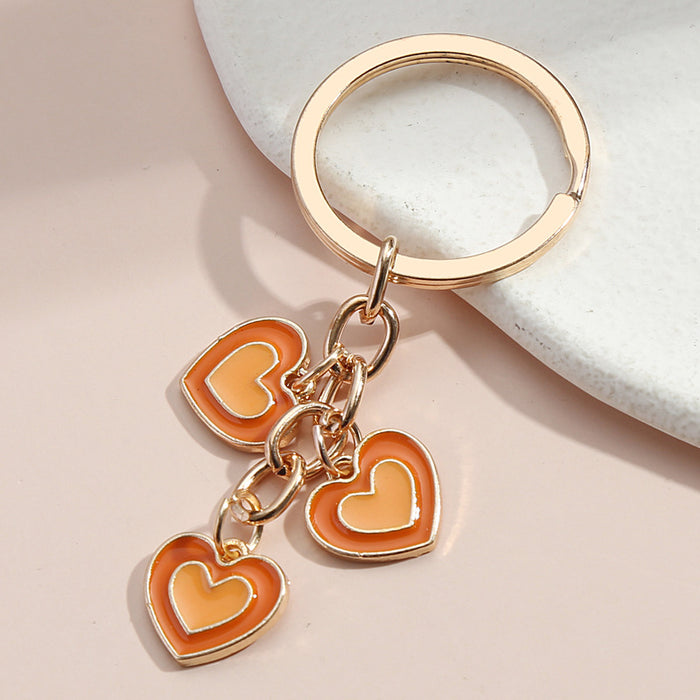 Wholesale Alloy Heart Shaped Keychain Hanging JDC-KC-XHuai001