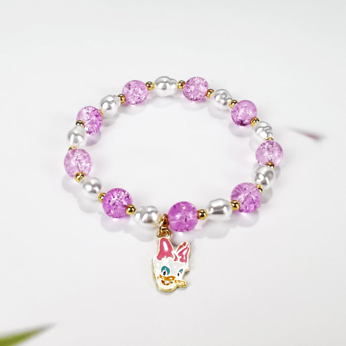 Wholesale Pop Flower Crystal Bracelet Cartoon Jewelry JDC-BT-LiM011